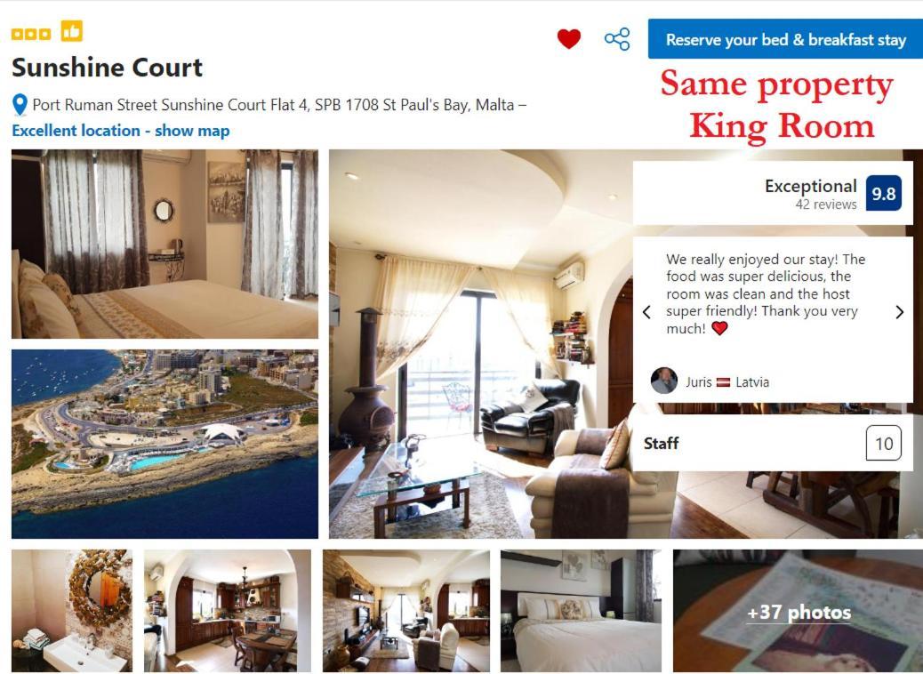 Sunshine Court Budget St. Paul's Bay Buitenkant foto